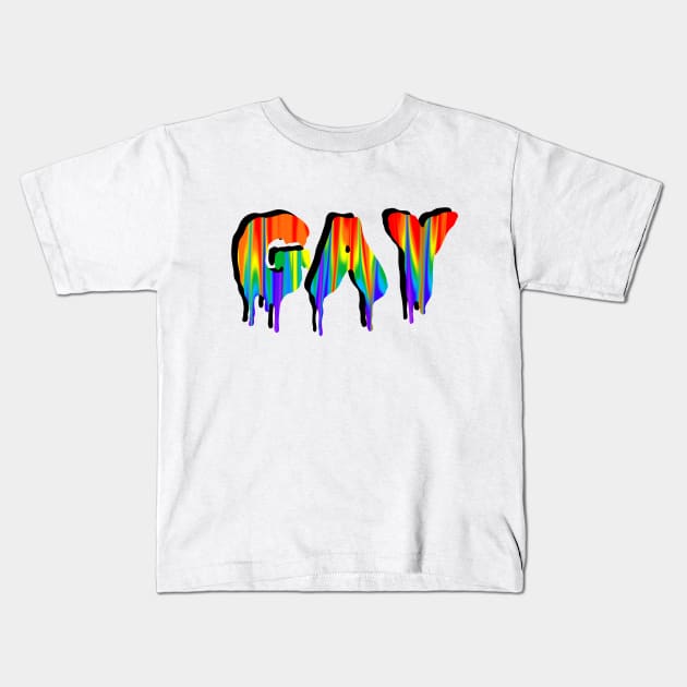 Trippy Gay Kids T-Shirt by ShinyBat